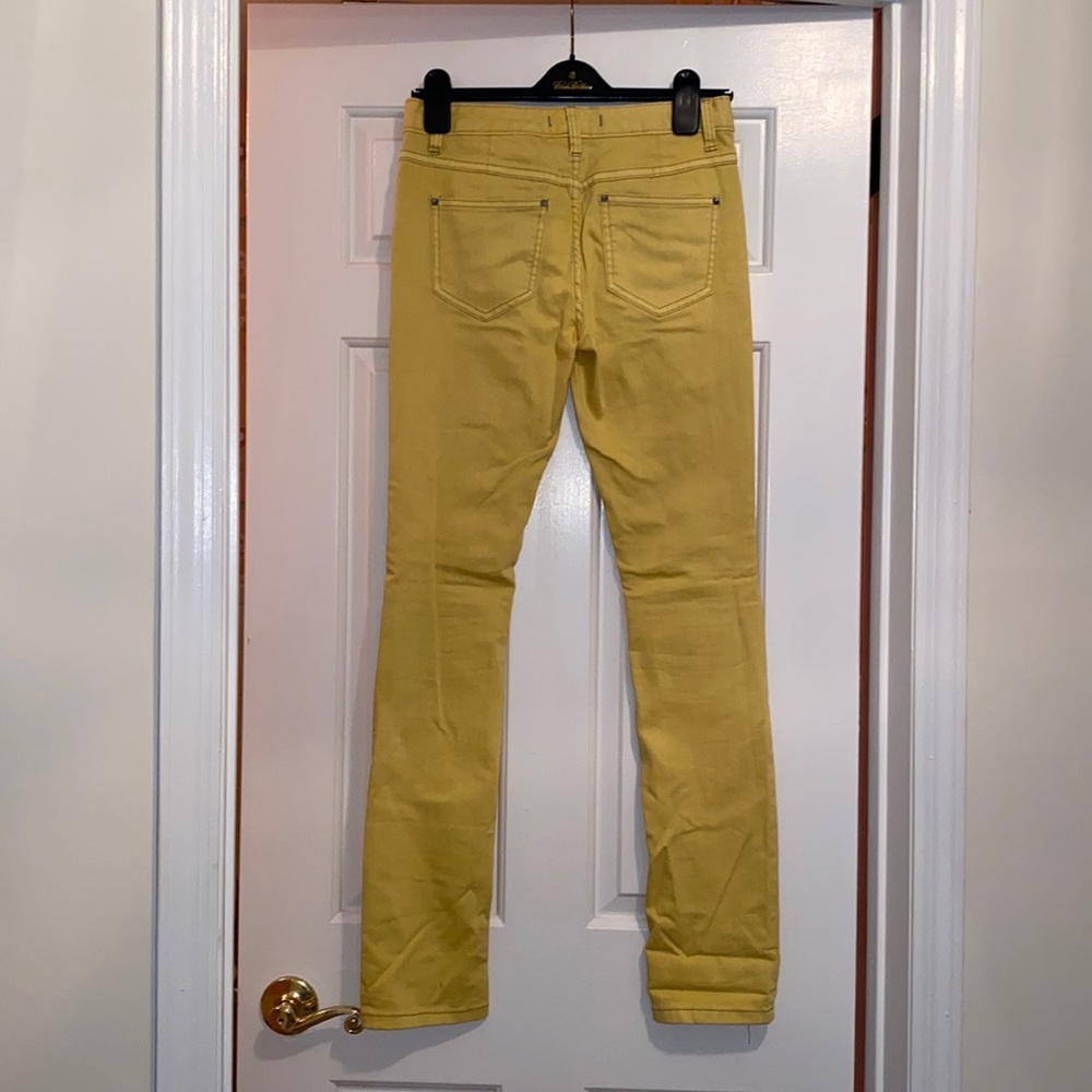 Free people yellow denim skinny jeans. Size 26. - Picture 2 of 3